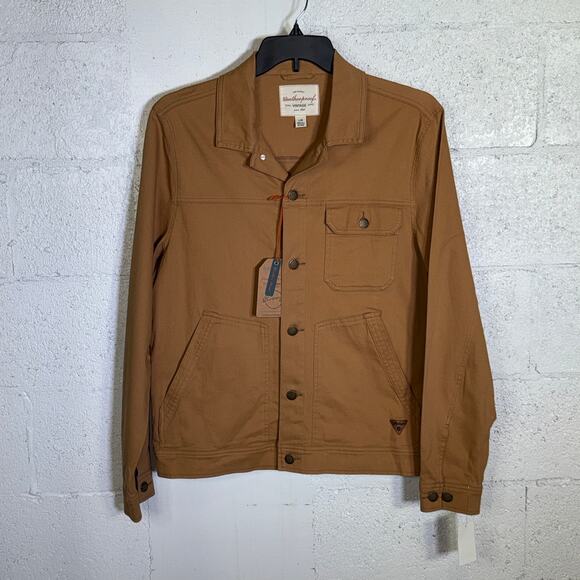 Weatherproof Vintage Men's Cotton Twill Stretch Work Jacket tan Large $75 - Picture 1 of 8